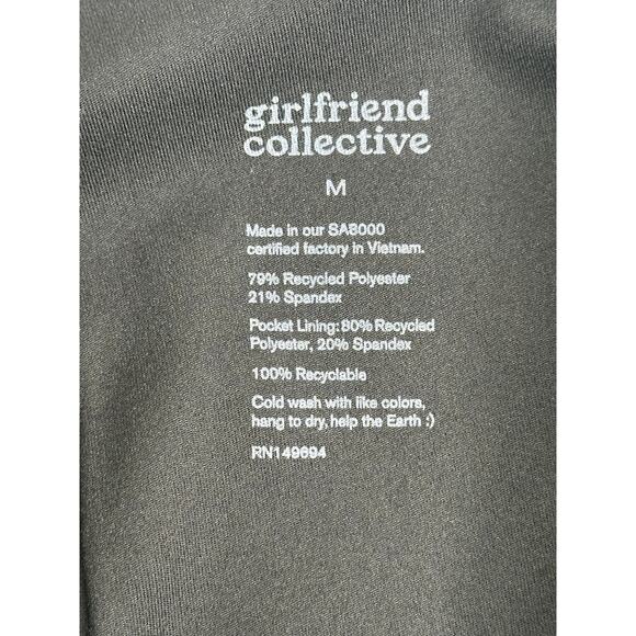 Girlfriend Collective Sport Skort Black Slits Pockets High Rise Activewear M - Picture 3 of 8